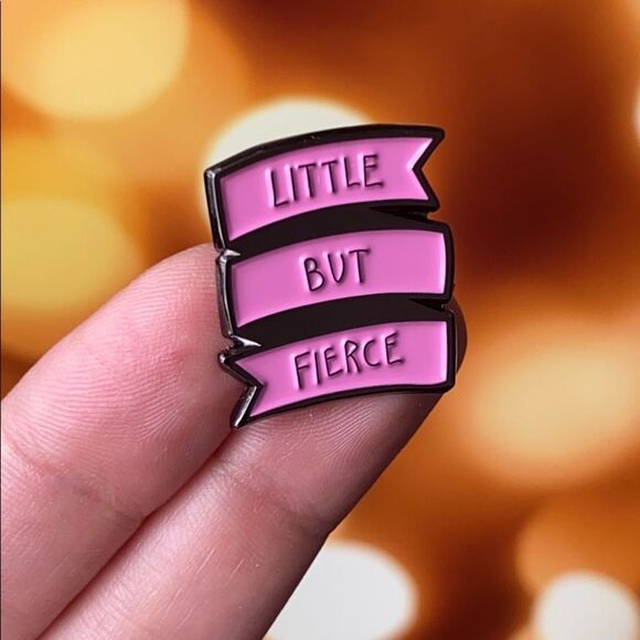 Little But Fierce Enamel Pin/ Brooch - Picture 1 of 5